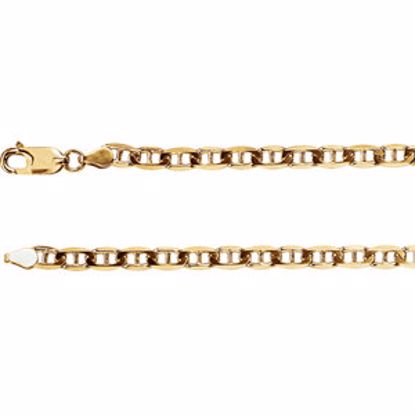 CH486:244785:P 14kt Yellow 4.5mm Anchor 8" Chain