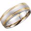 50240:254545:P 14kt White & Yellow 7mm Band Size 6