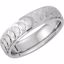 5640:260058:P 14kt White 6mm Comfort-Fit Band Size 6.5