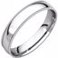MGRL12.5:260664:P Platinum 4mm Light Comfort Fit Milgrain Band 