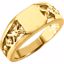 50445:294737:P 14kt Yellow Ladies' Signet Ring