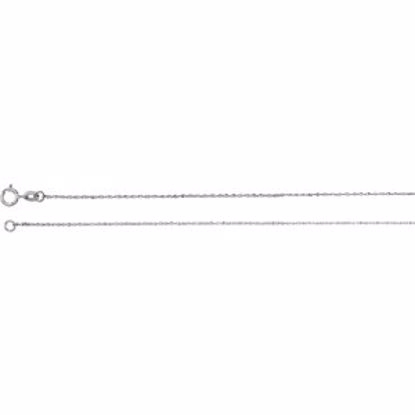 CH616:288103:P 14kt White .50mm Diamond Cut Singapore 7" Chain