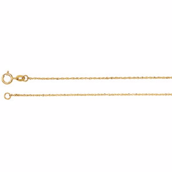 CH616:287920:P 14kt Yellow .50mm Diamond Cut Singapore 7" Chain
