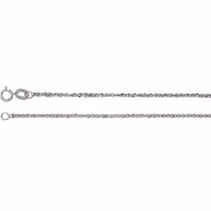 CH617:288113:P 14kt White 1.25mm Sparkle Singapore 7" Chain
