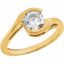 63218:289389:P Bezel Solitiare Engagement Ring