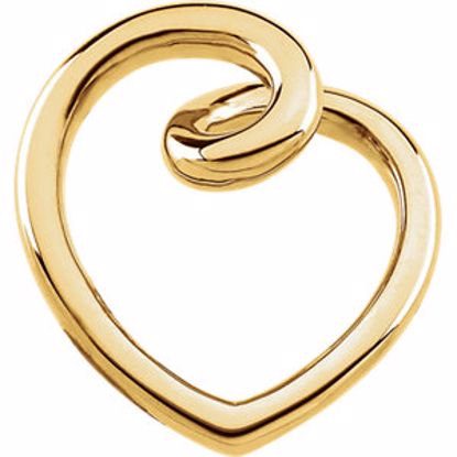 83000:304119:P 10kt Yellow Gold Fashion Heart Pendant