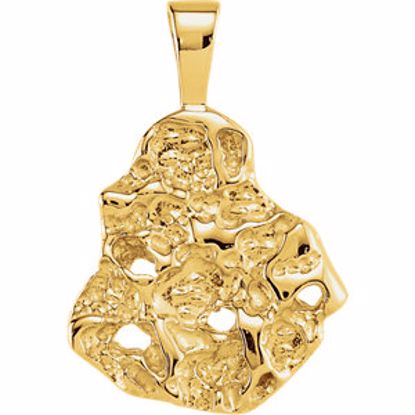 8144:8000:P 14kt Yellow Nugget Pendant