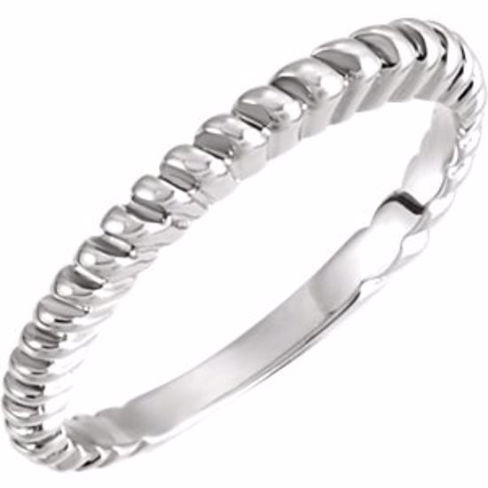 4784:19697:P 14kt White 2mm Fancy Band