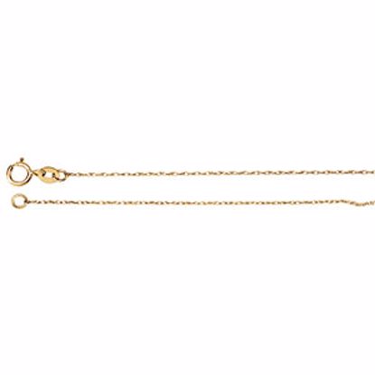 CH19:31977:P 14kt Yellow .75mm Solid Rope 7" Chain
