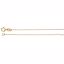CH19:31977:P 14kt Yellow .75mm Solid Rope 7" Chain
