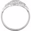 5467:31124:P 14kt White Filigree Ring