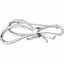 8532:38208:P 14kt White 59x23mm Bow Design Brooch