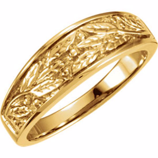 5120:84105:P 18kt Yellow 6.25mm Ladies Duo Design Band