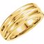 5768:118023:P 14kt Yellow 6.5mm Ladies Fancy Band