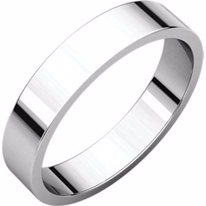 F4:120234:P Platinum 4mm Flat Band