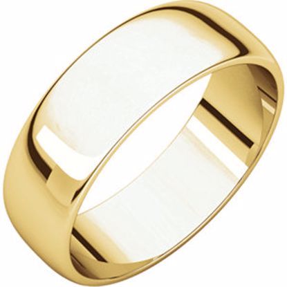 HRL12:125247:P 10kt Yellow 6mm Half Round Light Band