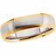 5848:132890:P 14kt White & Yellow 6mm Design Band Size 12