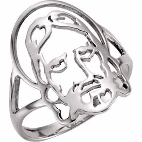 R16615:133563:P Face of Jesus Ring