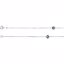CH189:137789:P 14kt White Black Pearl 18" Station Necklace