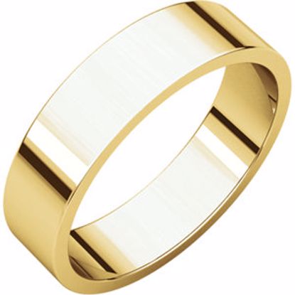F5.5:143348:P 10kt Yellow 5mm Flat Band