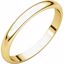 HR9:165270:P 14kt Yellow 2.5mm Half Round Band