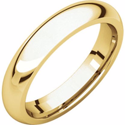 IR15.5:196566:P 10kt Yellow 4mm Comfort Fit Band