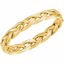 50127:216608:P 14kt Yellow 3.75mm Hand Woven Band Size 6