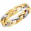 50129:216774:P 14kt Yellow & White 4.5mm Hand Woven Band Size 11
