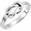 5832:226868:P Platinum Knot Design Ring