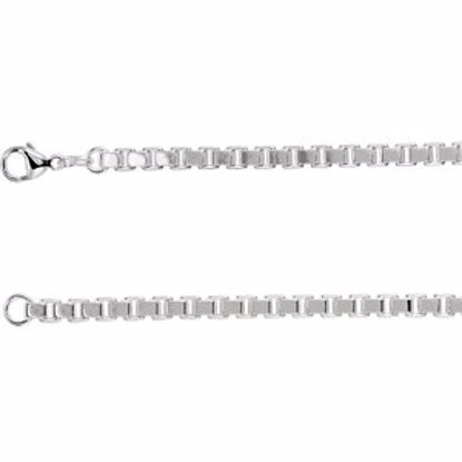 CH378:241257:P Sterling Silver 4.5mm Box 7" Chain