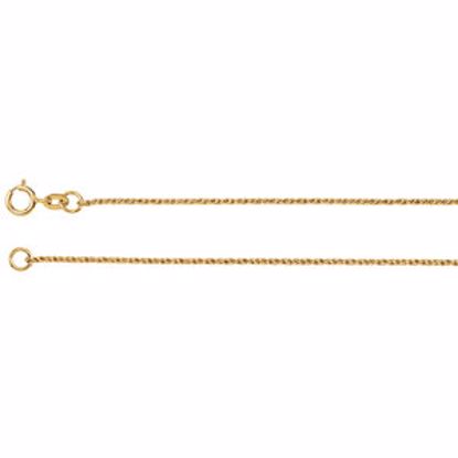CH519:242103:P 14kt Yellow 1mm Twisted Wheat 7" Chain
