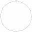 CH353:222883:P Sterling Silver 4-4.5mm Freshwater Cultured Pearl Station 18" Necklace