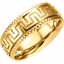 50309:266721:P 14kt White 6.75mm Design Band Size 5
