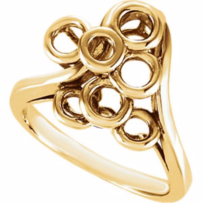 4142:4518:P 14kt Yellow Freeform Ring