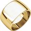 HR5:50830:P 10kt Yellow 12mm Half Round Band