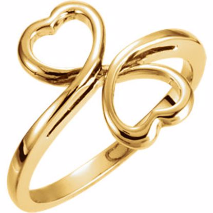 5235:84212:P Double Heart Ring