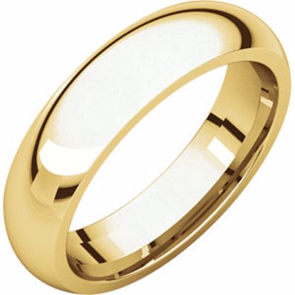 IR15:112619:P 10kt Yellow 5mm Comfort Fit Band