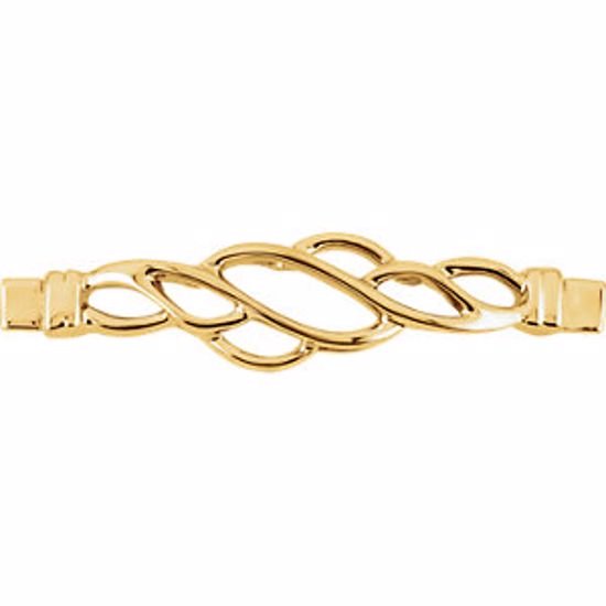 81129:101422:P 10kt Yellow Bracelet Center