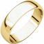 HRL12:125246:P 10kt Yellow 5mm Half Round Light Band