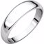 HRT5.5:146123:P 14kt White 5mm Half Round Tapered Band