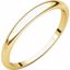 HRT11.5:148840:P 10kt Yellow 2.5mm Half Round Tapered Band