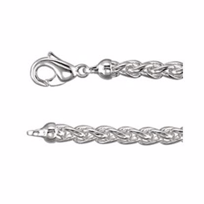 CH266:139506:P Sterling Silver Wheat Chain 6mm