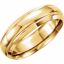 50102:192505:P 14kt Yellow 6mm Grooved Band Size 9