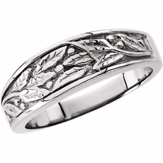 5120:226516:P Platinum 6.25mm Ladies Duo Design Band
