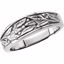 5120:226516:P Platinum 6.25mm Ladies Duo Design Band