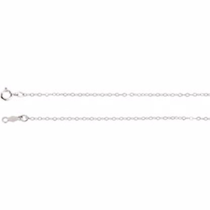 CH464:244377:P 14kt Yellow 1mm Curb 7" Chain
