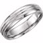 50100:259738:P 14kt White 6mm Comfort-Fit Design Band Size 12
