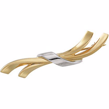82084:274807:P Two Tone Fashion Brooch