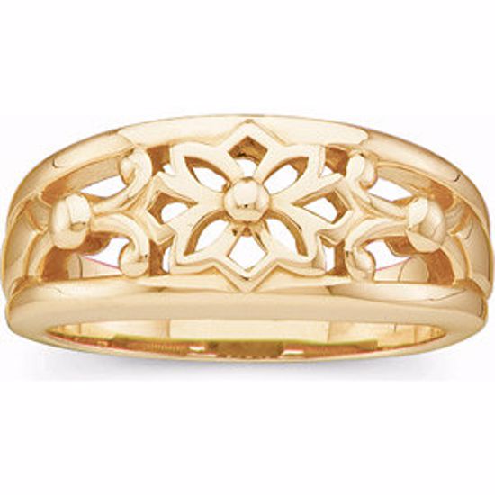50441:294791:P 14kt Yellow Fashion Band