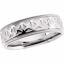 50470:287442:P 14kt White 7.25mm Design Band Size 8 